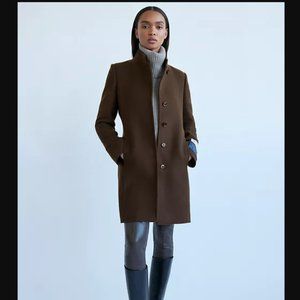 NWT ARITZIA ROSEWOOD COAT - BURNT CEDAR (BROWN), WOOL